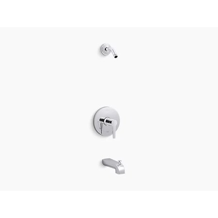 Kohler Pitch Rite-Temp Bath And Shower Trim Set, Less Showerhead TLS97074-4-CP
